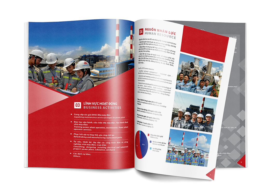 EVNEPS - Thiết kế Brochure công ty điện lực EVN EPS